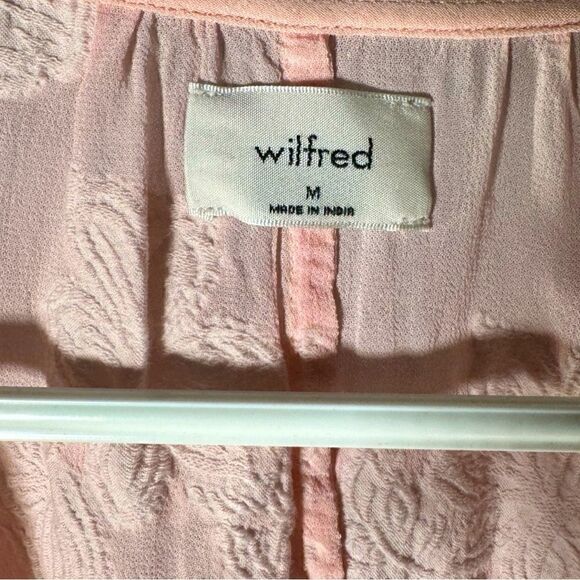 Blouse – Size Medium Wilfred Augustine Sheer Floral Light Pink - Picture 4 of 4